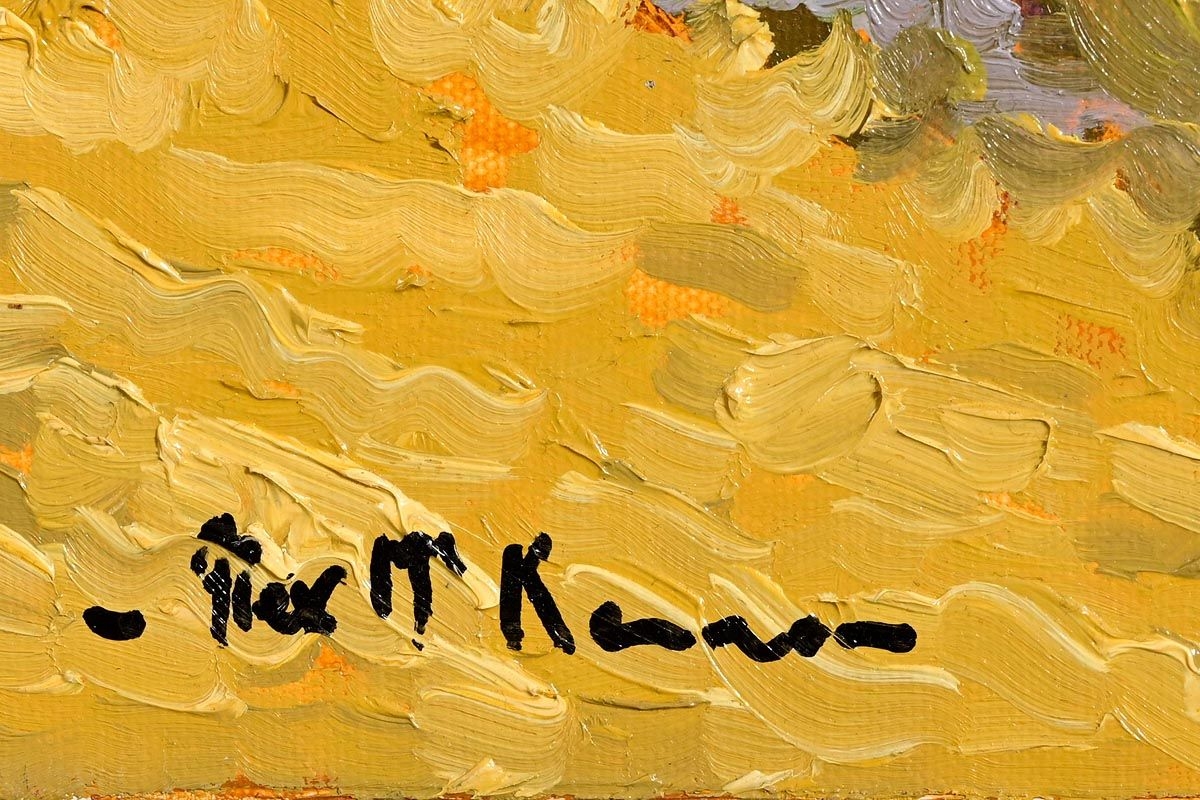 Artwork by Alex McKenna, Under Slievemore, Achill, Made of Oil On Canvas