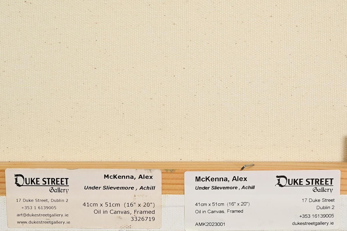 Artwork by Alex McKenna, Under Slievemore, Achill, Made of Oil On Canvas