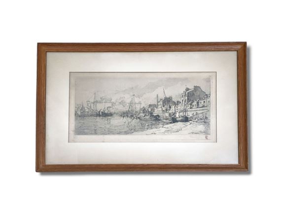 Nantes, le quai de Tourville à l'extrémité de l'île Gloriette