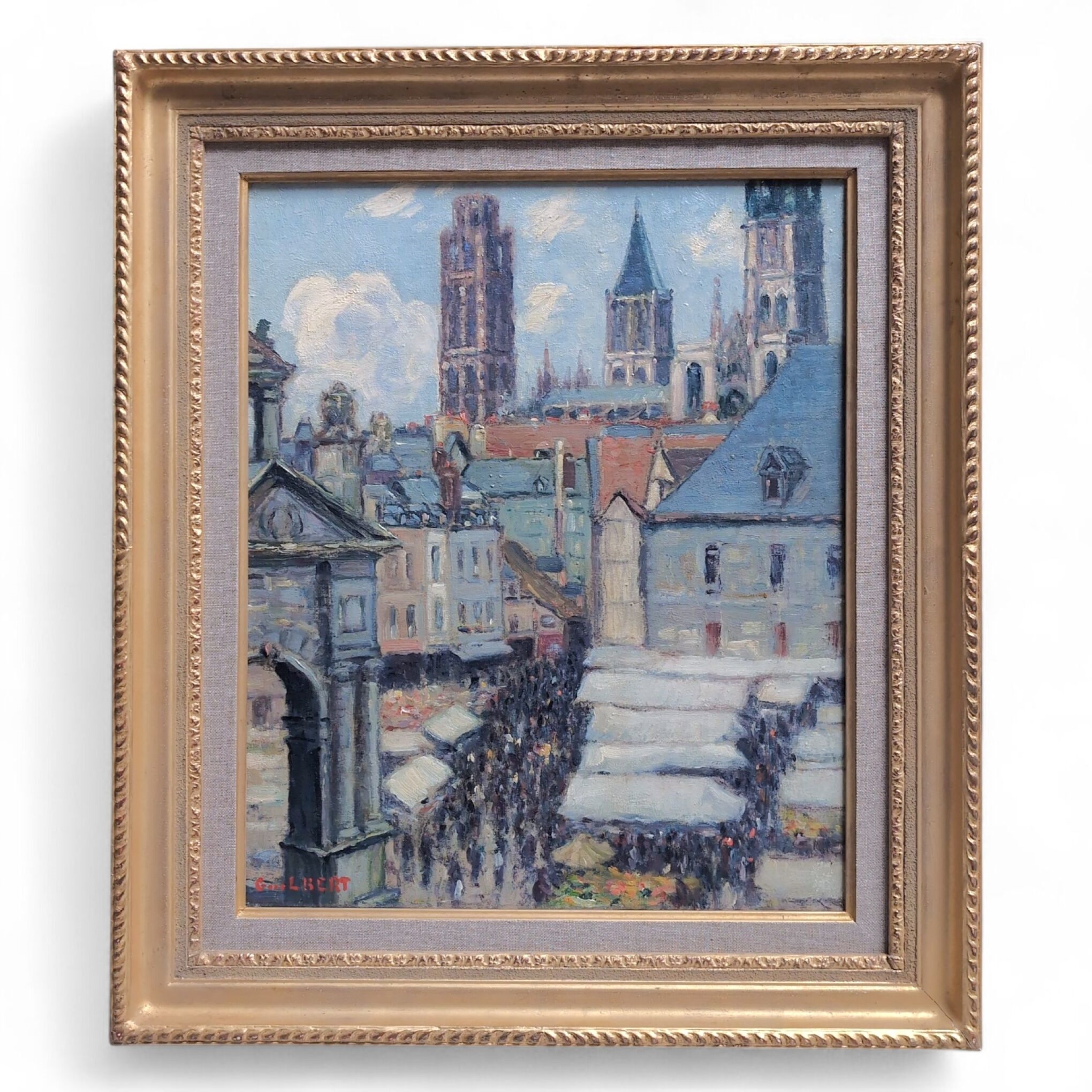 Artwork by Narcisse Guilbert, Huile sur toile signée en bas à gauche, contresignée et située au dos, Made of oil on canvas