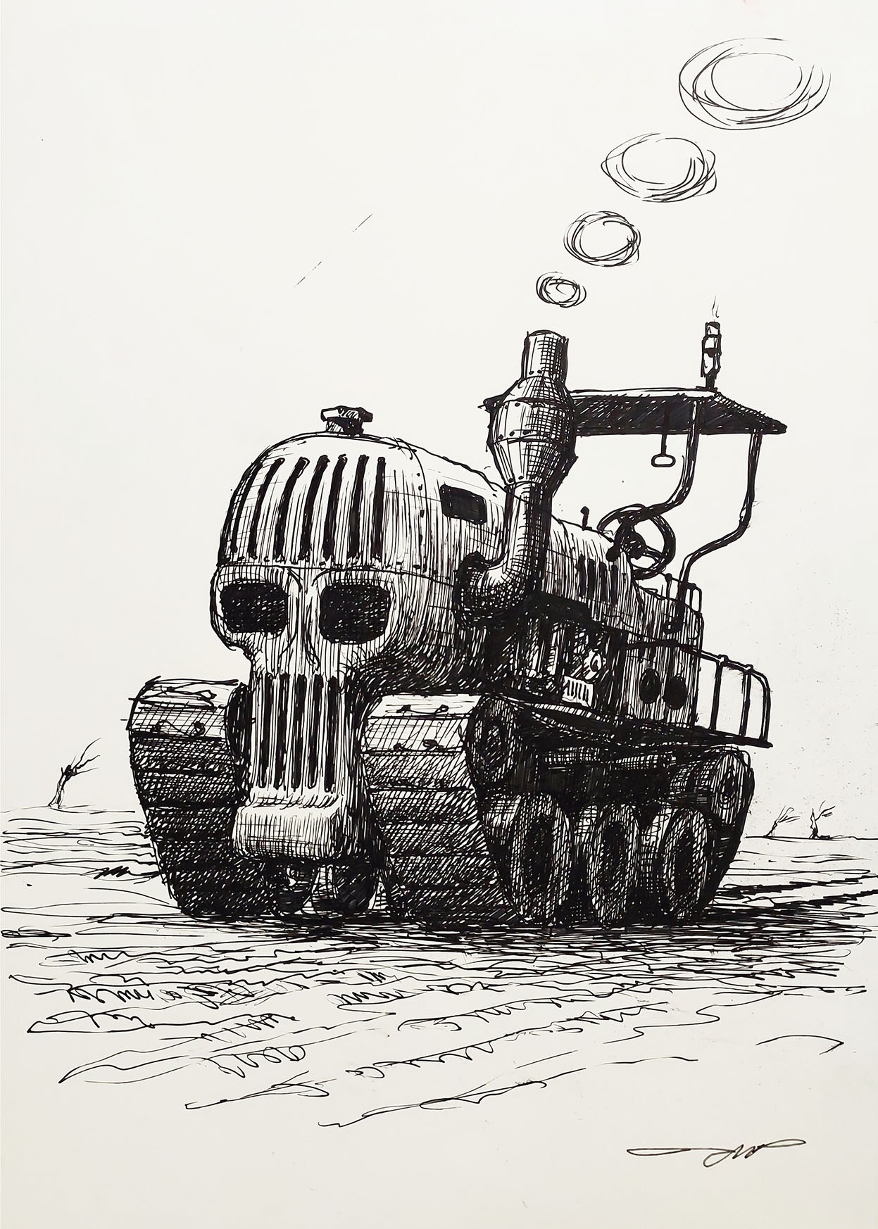 Artwork by Waldemar Vronsky, Untitled, Made of Pen, Paper