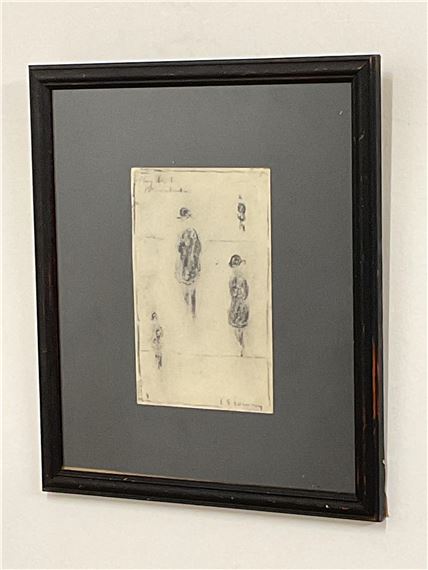 pencil study, figures - Laurence Stephen Lowry