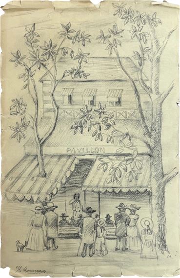 Pavillon Scene by Henri Rousseau