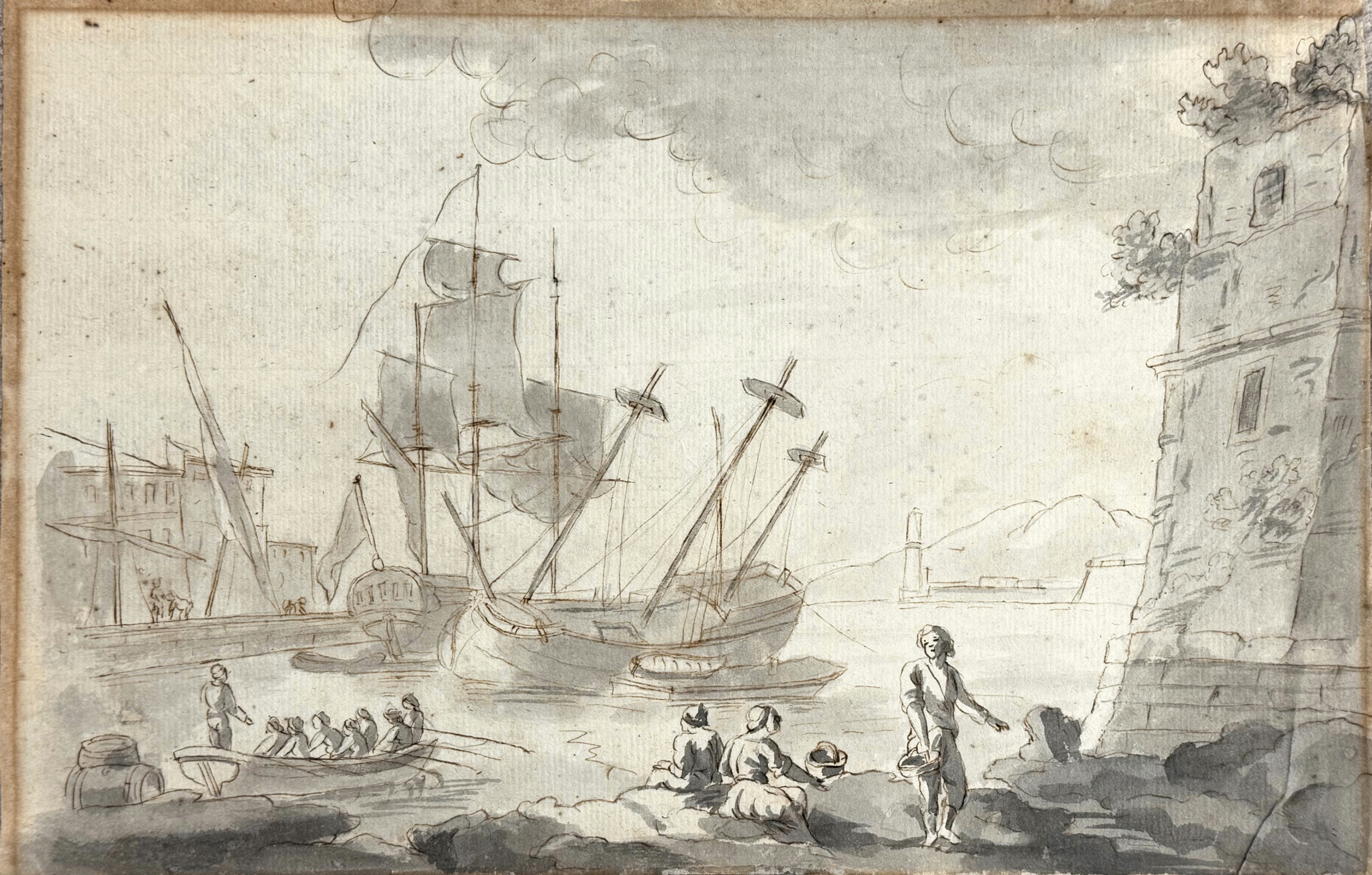 Artwork by Charles François de Lacroix, Untitled, Made of Sepia On Paper