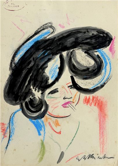 Portrait of a Woman - Ernst Ludwig Kirchner