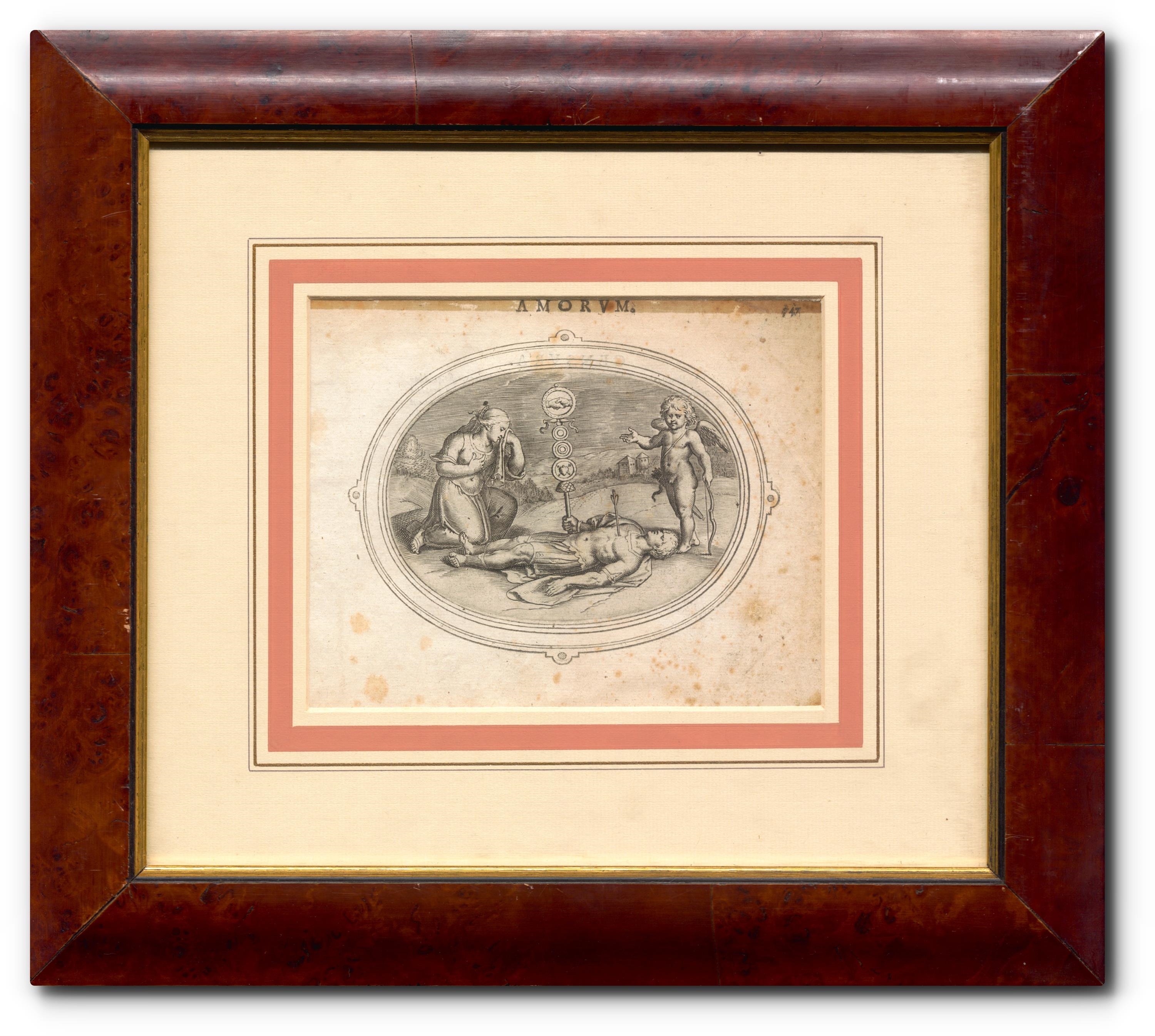 Artwork by Otto van Veen, Amorum Emblata, Made of copperplate