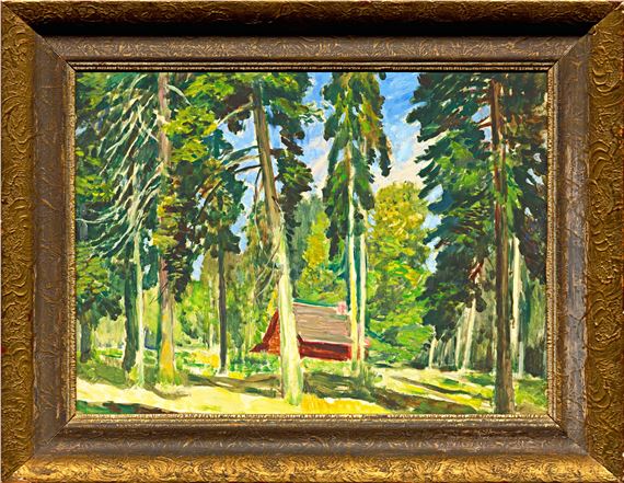 Chalupa v lese by Antonín Hudeček