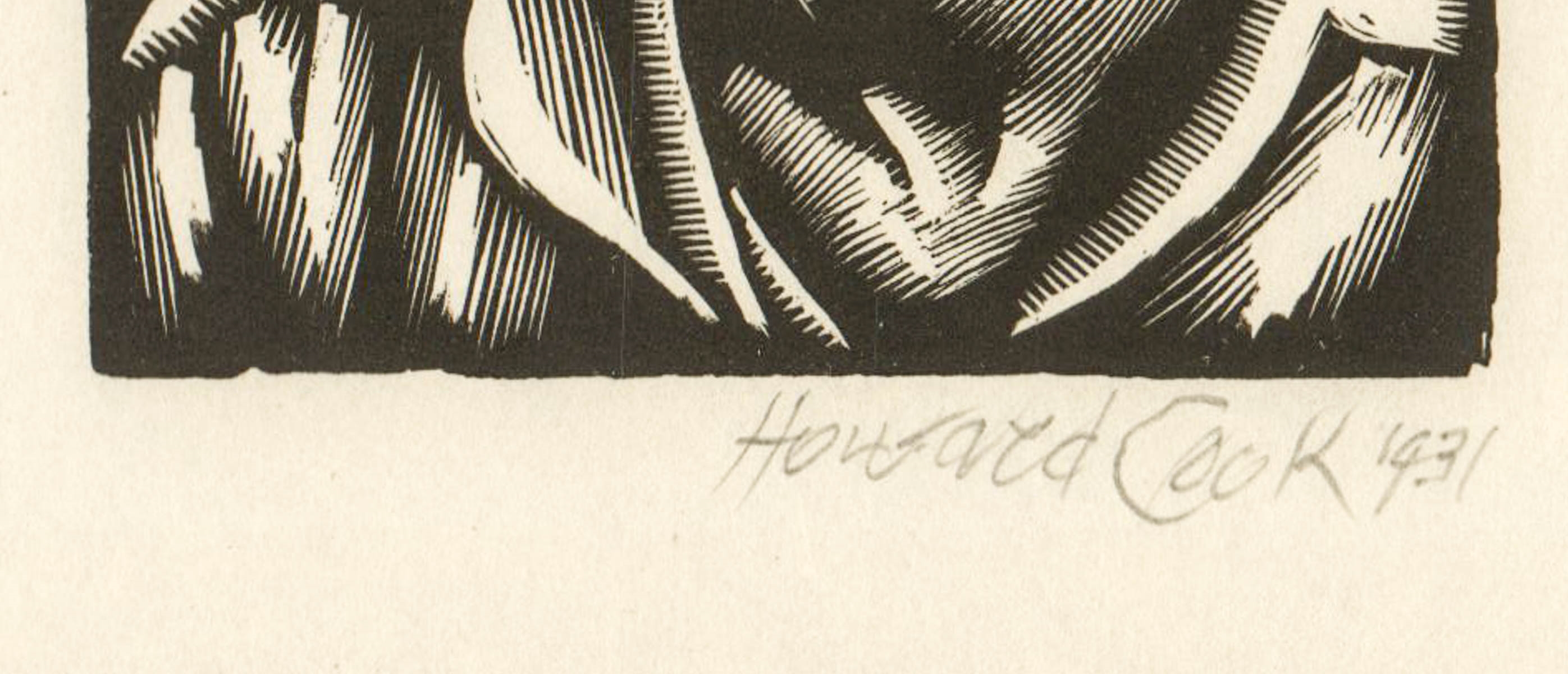 Howard Norton Cook | Howard Cook Original Self-Portrait & Leaflet ...