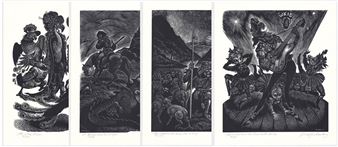 Five Wood Engravings SIGNED - Fritz Eichenberg