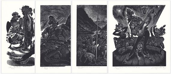 Five Wood Engravings SIGNED - Fritz Eichenberg