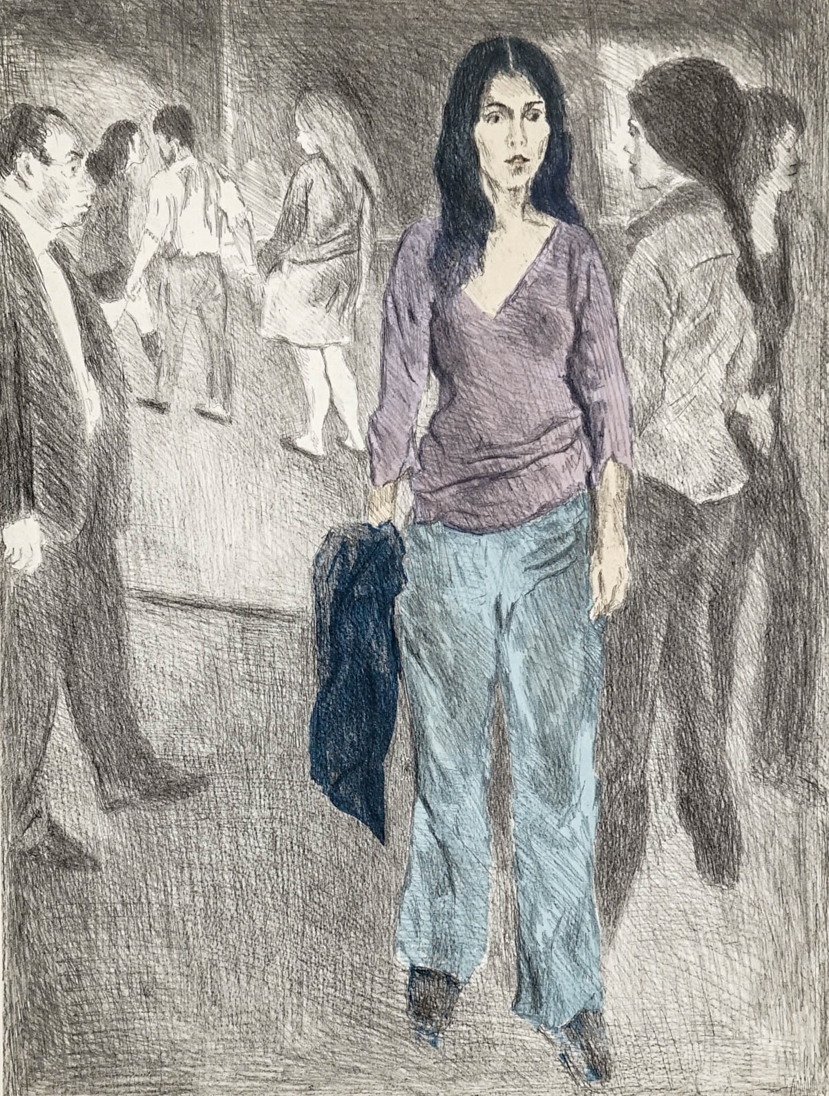 Artwork by Raphael Soyer, Original Signed and Numbered Artist's Proof Lithograph, Made of Lithograph