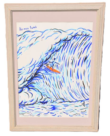 Oil Painting Of Hermosa Beach - Raymond Pettibon