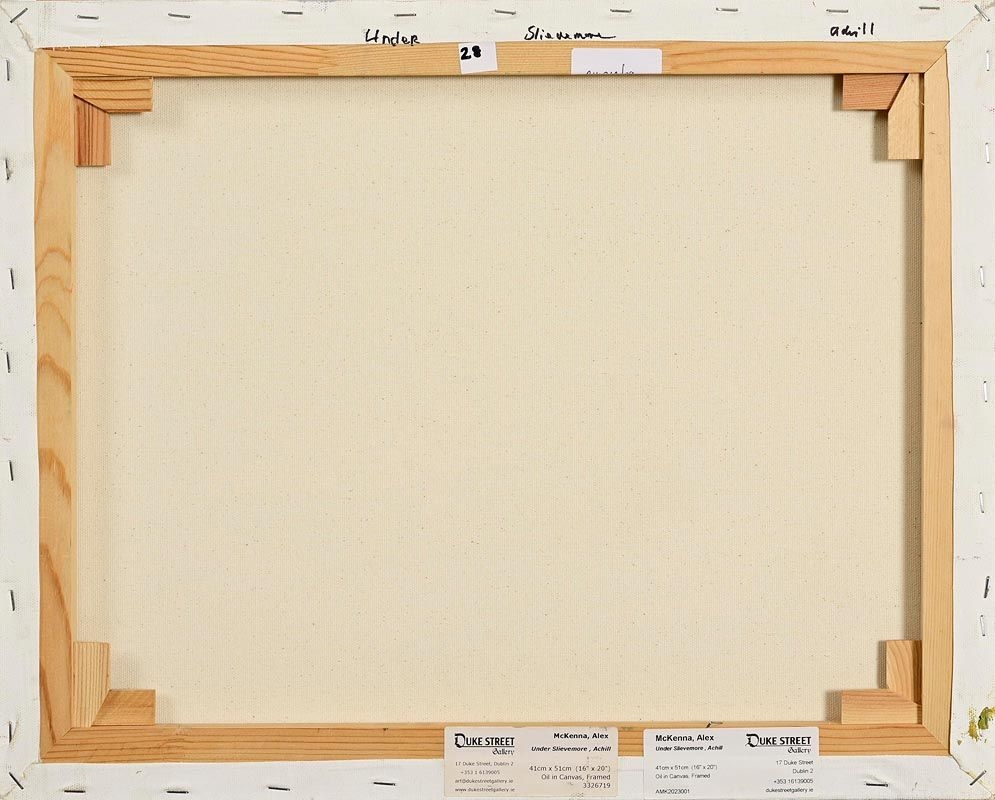 Artwork by Alex McKenna, Under Slievemore, Achill, Made of Oil On Canvas