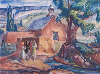 Lloyd Moylan
American, 1893-1963
Pueblo Church - Lloyd Moylan