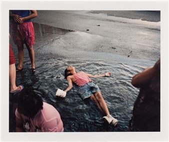 Paul D'Amato
(American, b.1956)
Girl in Rain, Chicago, 1991; printed 2006 - Paul D'Amato
