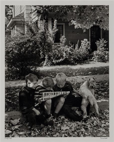 Alfred Eisenstaedt (American, 1898–1995)
An American Block, Hamilton, Ohio, 1943; printed 1994 - Alfred Eisenstaedt