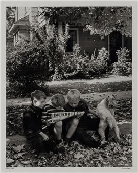 Alfred Eisenstaedt (American, 1898–1995)
An American Block, Hamilton, Ohio, 1943; printed 1994 - Alfred Eisenstaedt