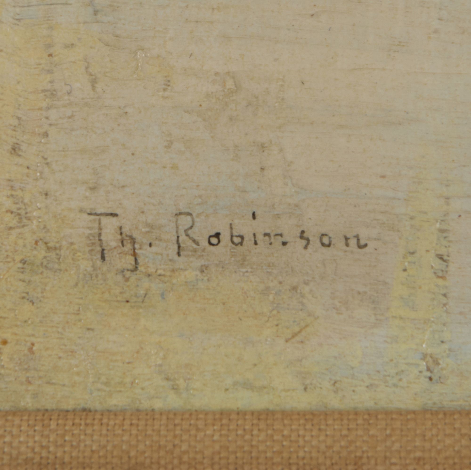 Artwork by Theodore Robinson, Winter Afternoon-Barbizon, Made of Oil On Panel