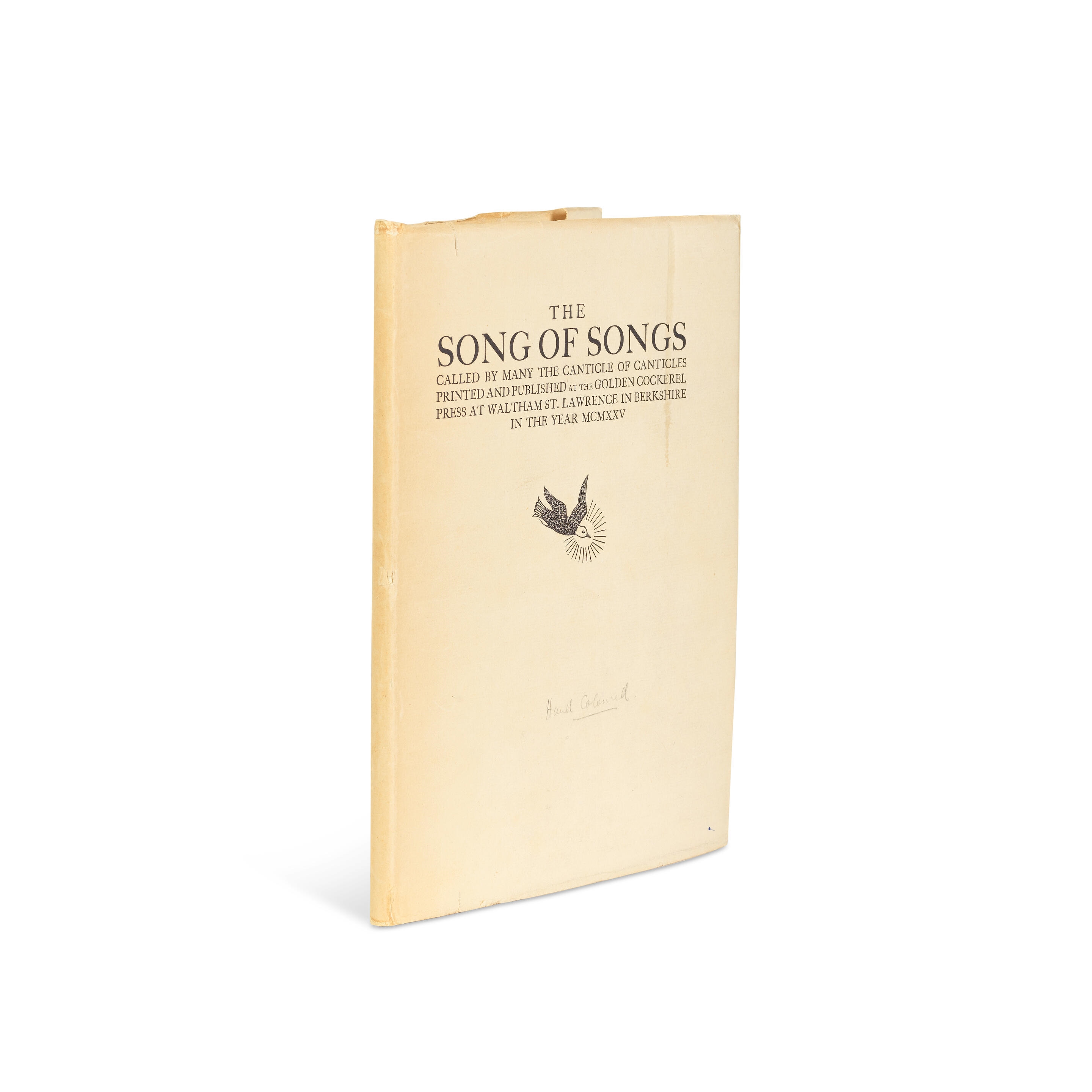 Artwork by Eric Gill, The Song of Songs, NUMBER 6 OF 30 HAND-COLOURED COPIES SIGNED BY GILL AND ROBERT GIBBINGS, 1925, Made of paper, printed in red and black, woodcut illustrations