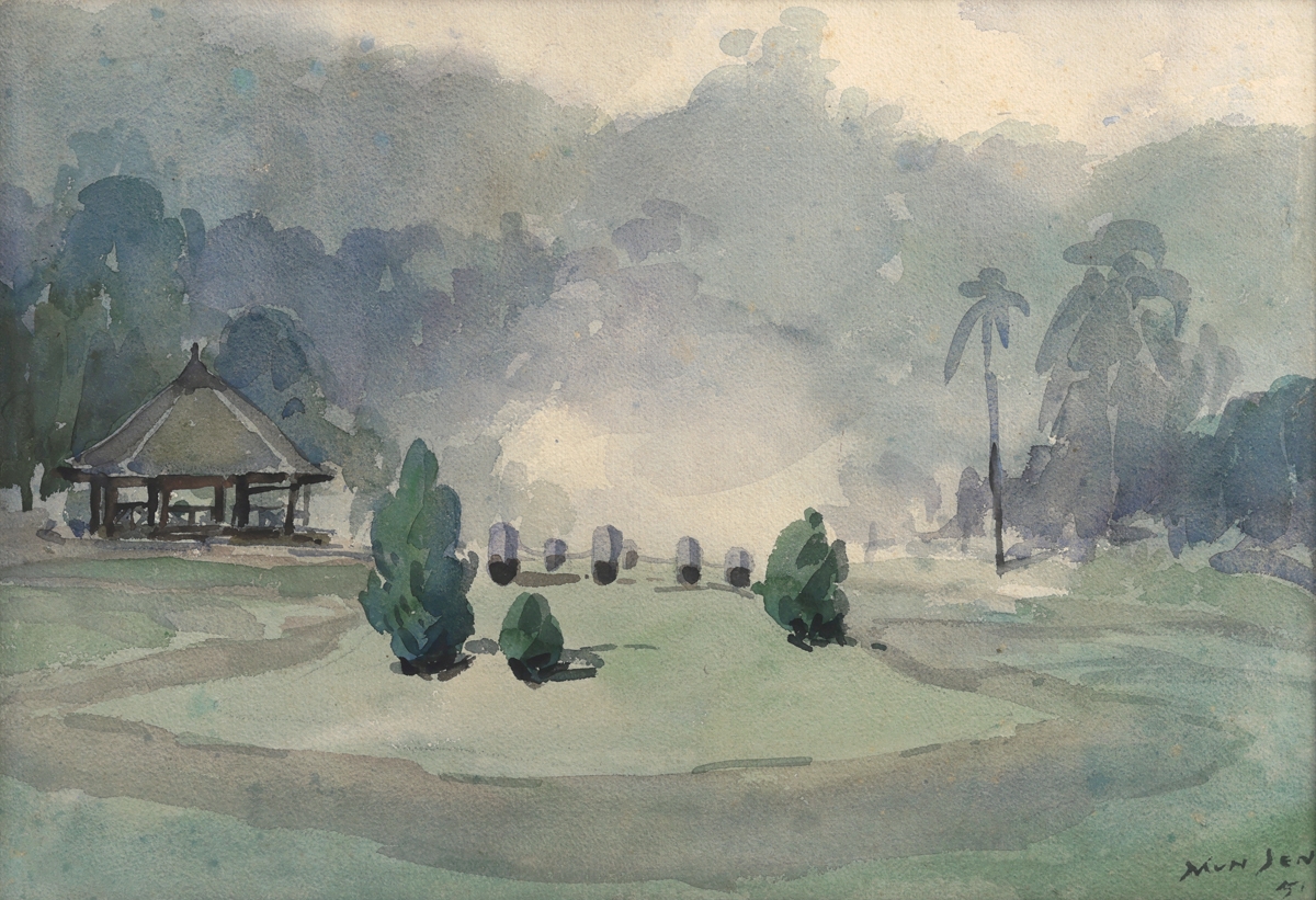 Artwork by Yong Mun Sen, Morning Mist, Made of Watercolour On Paper