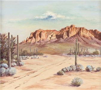 Arthur Merrill
(American, 1885-1973)
Saguaro Sentinels - Arthur J. Merrill