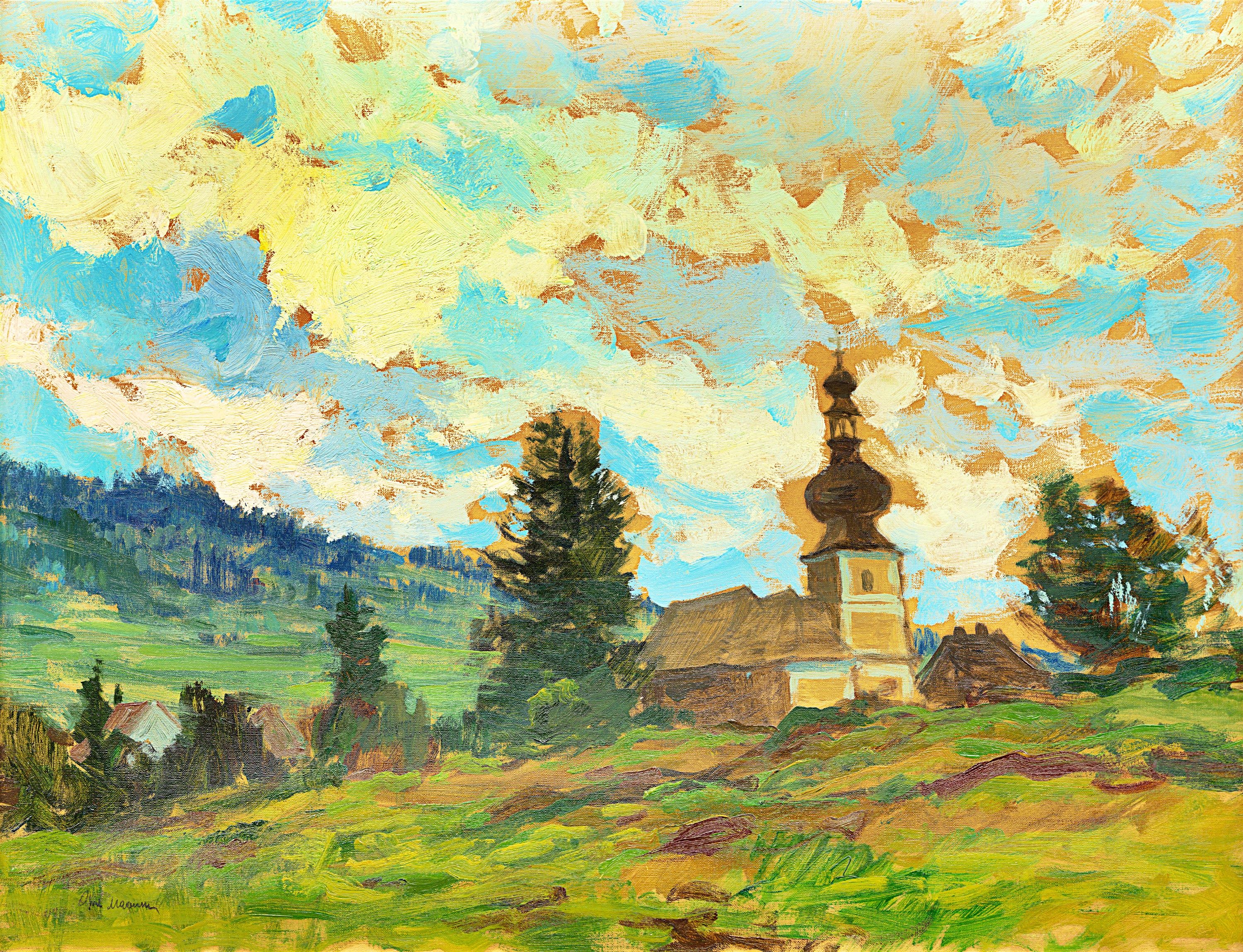 Gustav Macoun | Kostelík na kopci | MutualArt