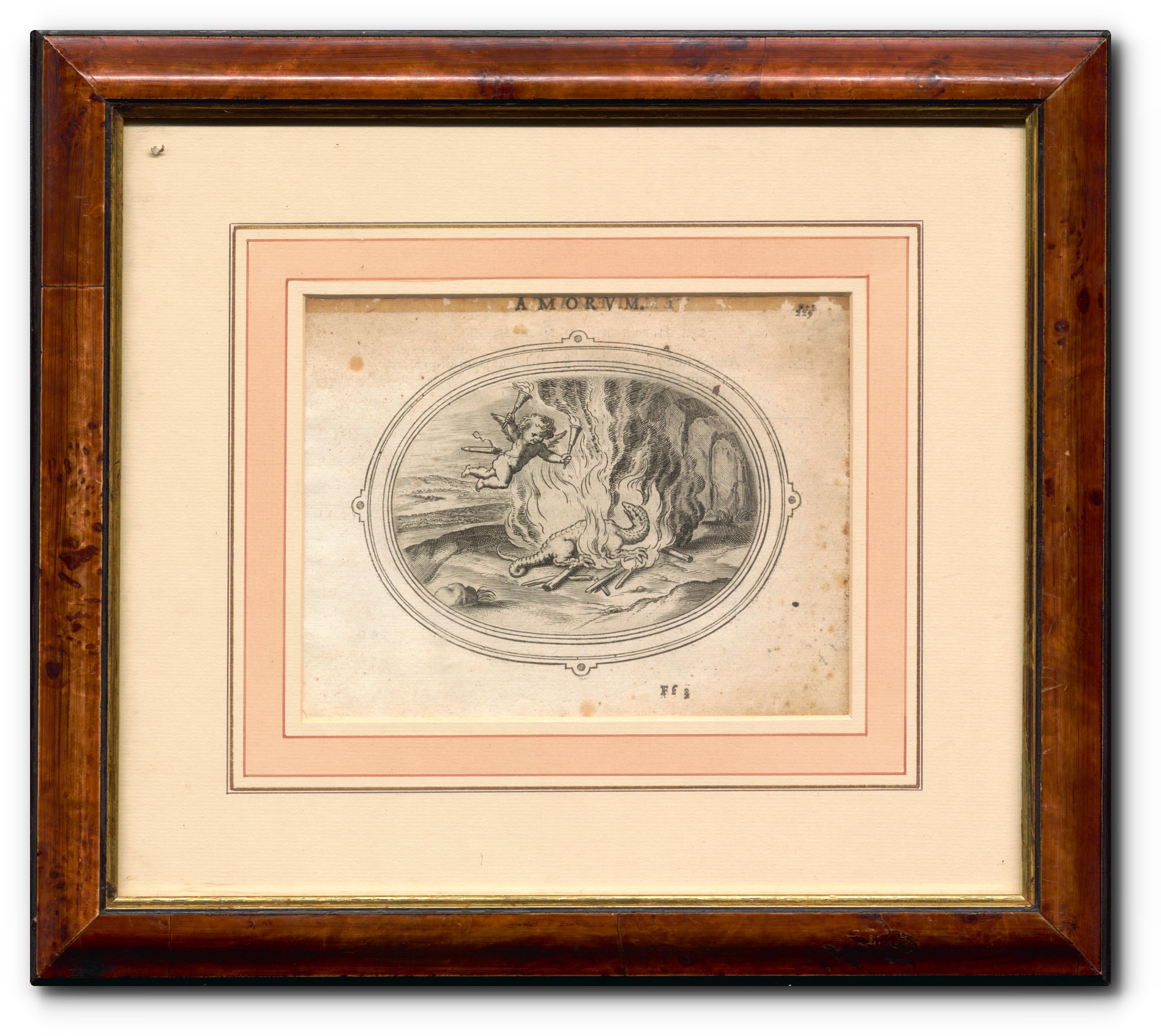 Artwork by Otto van Veen, Amorum Emblata, Made of copperplate