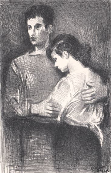 SIGNED Lithograph [Couple - Raphael Soyer
