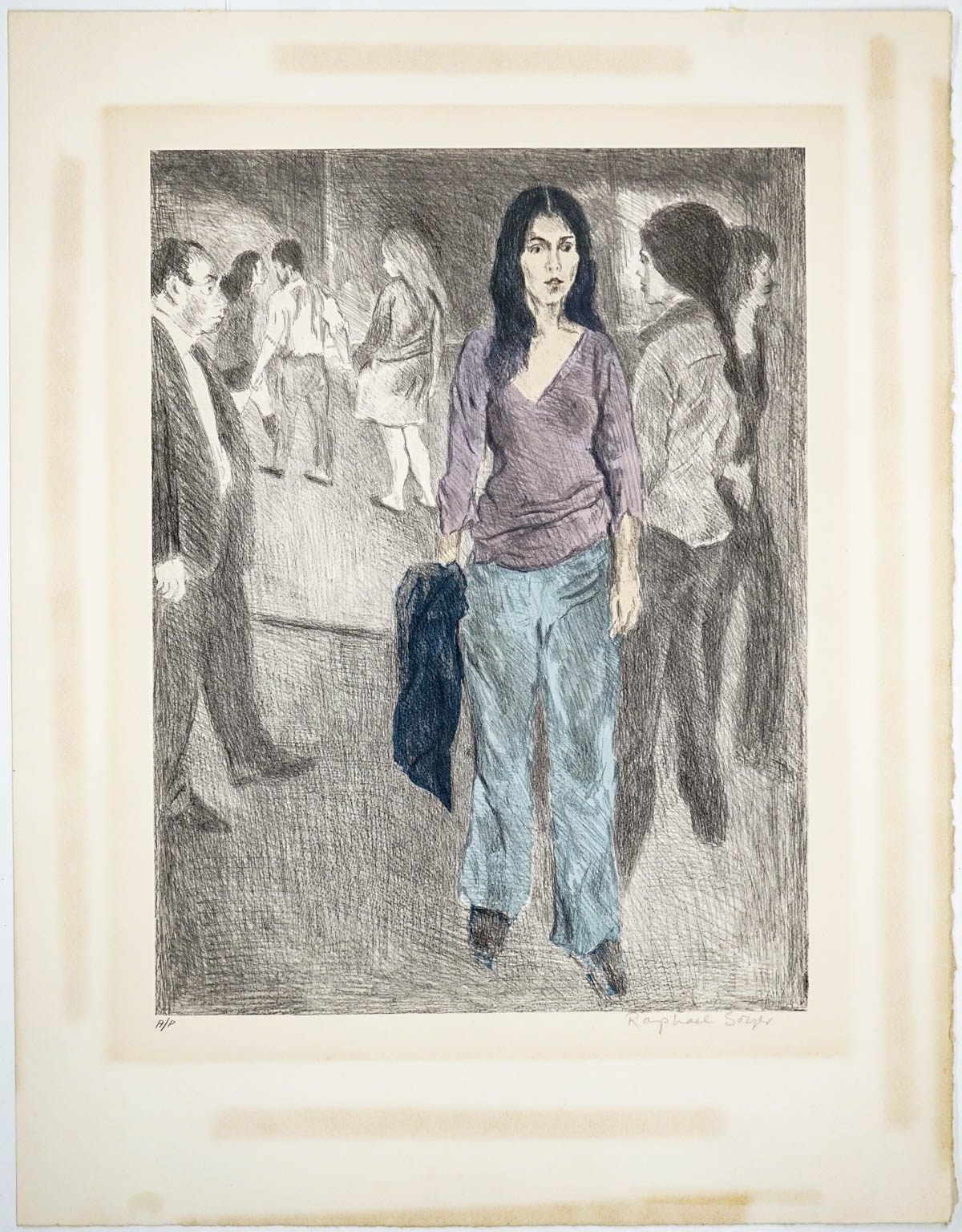 Artwork by Raphael Soyer, Original Signed and Numbered Artist's Proof Lithograph, Made of Lithograph