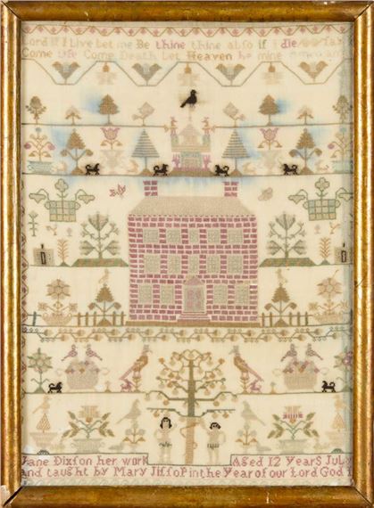 Georgian Needlework House Sampler - Jane Dixon