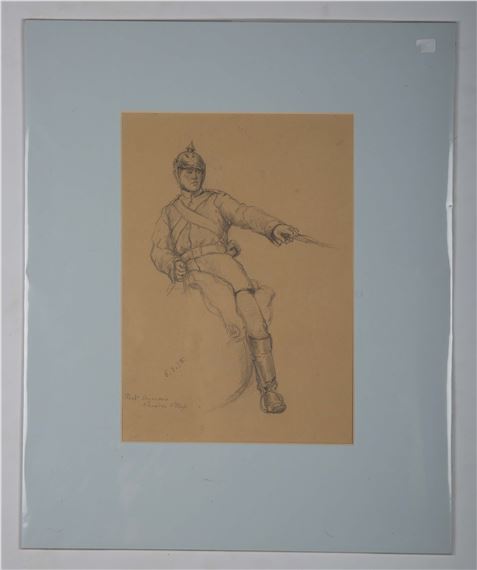 Three military studies of officers in uniform - James Albert Buchanan Jay