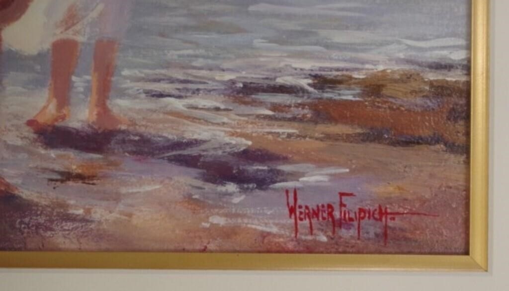 Artwork by Werner Filipich, Bradleys Head, Made of Oil On Board