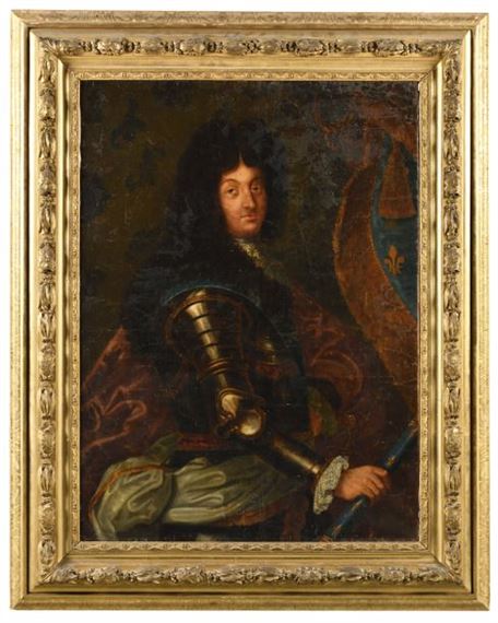 Portrait of King Louis XIV in armor - Hyacinthe Rigaud
