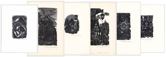 Thirty SMALL SIGNED Engravings - Fritz Eichenberg