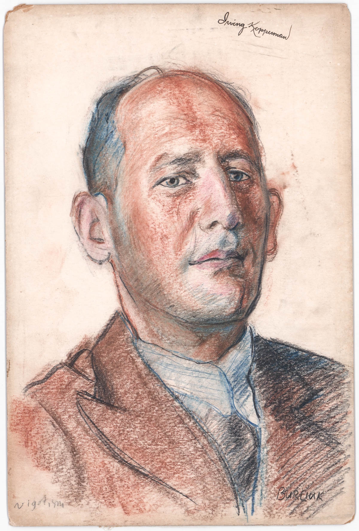 Artwork by David Burliuk, Original Portrait Drawings (4 works