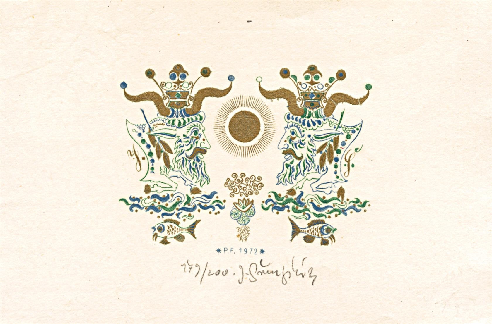 Artwork by Jiri Svengsbir, Vládce moří, Made of etching