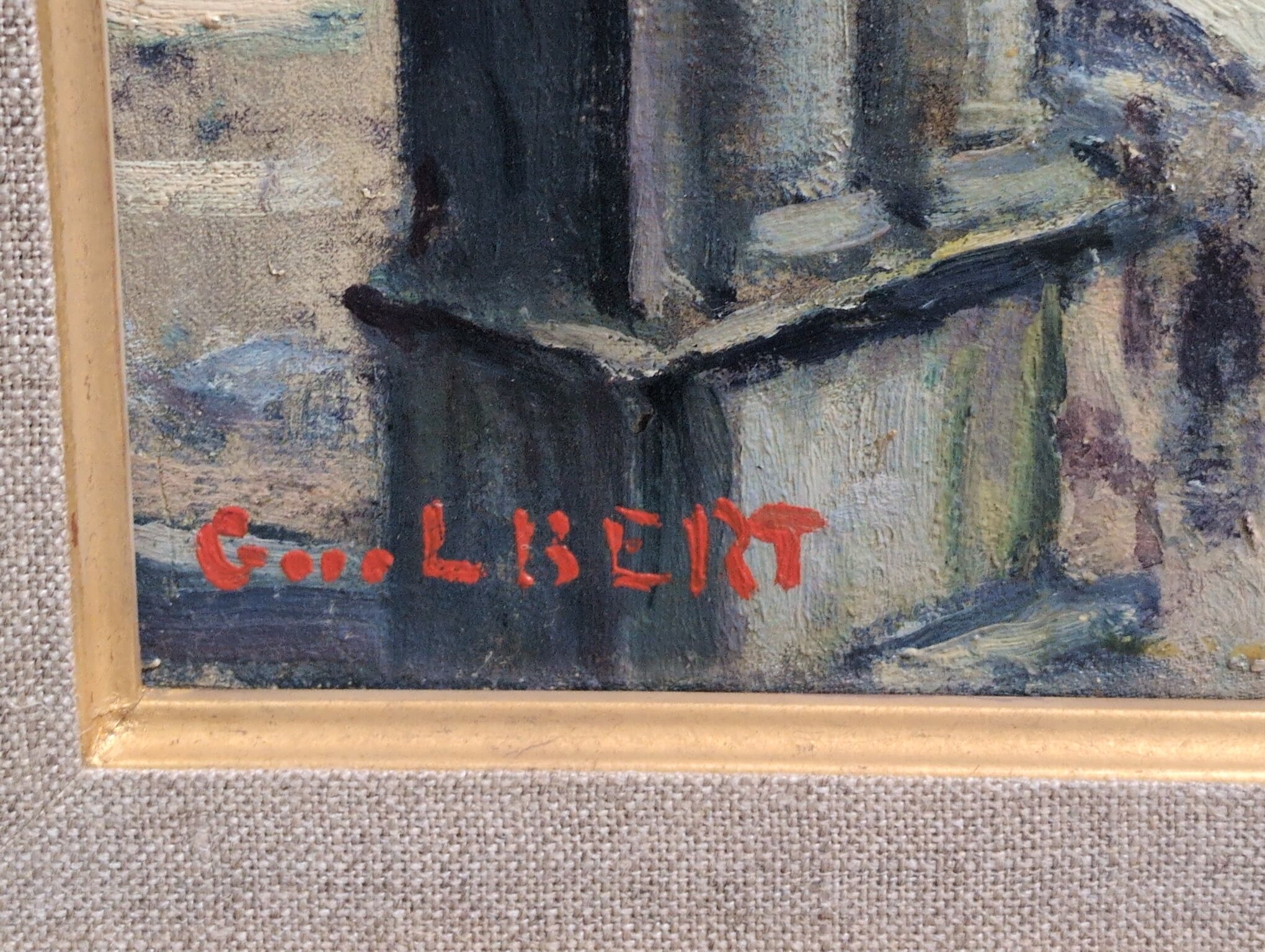 Artwork by Narcisse Guilbert, Huile sur toile signée en bas à gauche, contresignée et située au dos, Made of oil on canvas