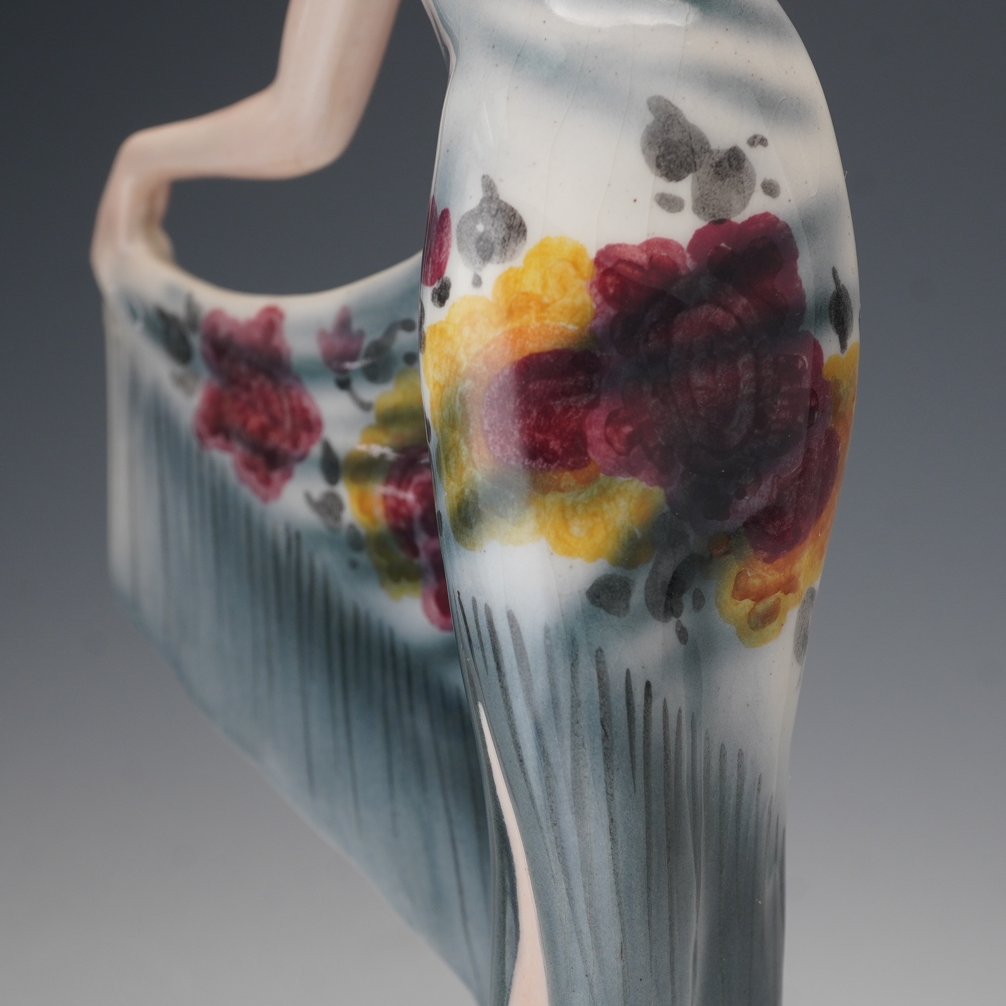 Artwork by Josef Lorenzl, Colorway Dancer Figurine, Made of Earthenware, polychrome glaze