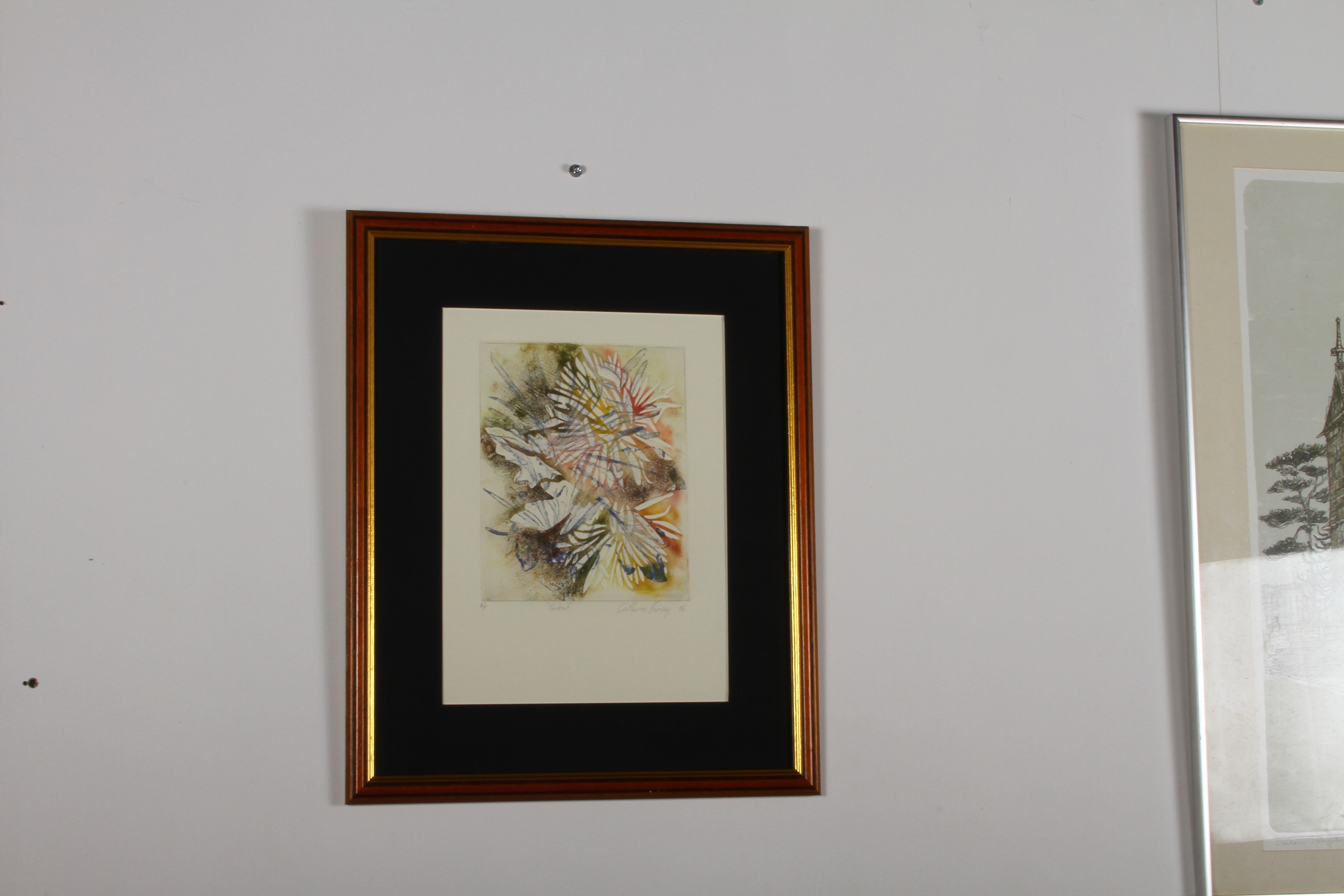 Artwork by Catherine Rumsey, Portrait, Made of Collograph