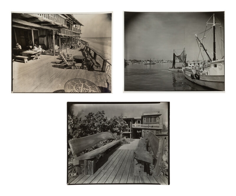 Artwork by Berenice Abbott, Berenice Abbott
(American, 1898–1991)
A Group of Three Images Depicting Florida, 1954, Made of gelatin silver prints