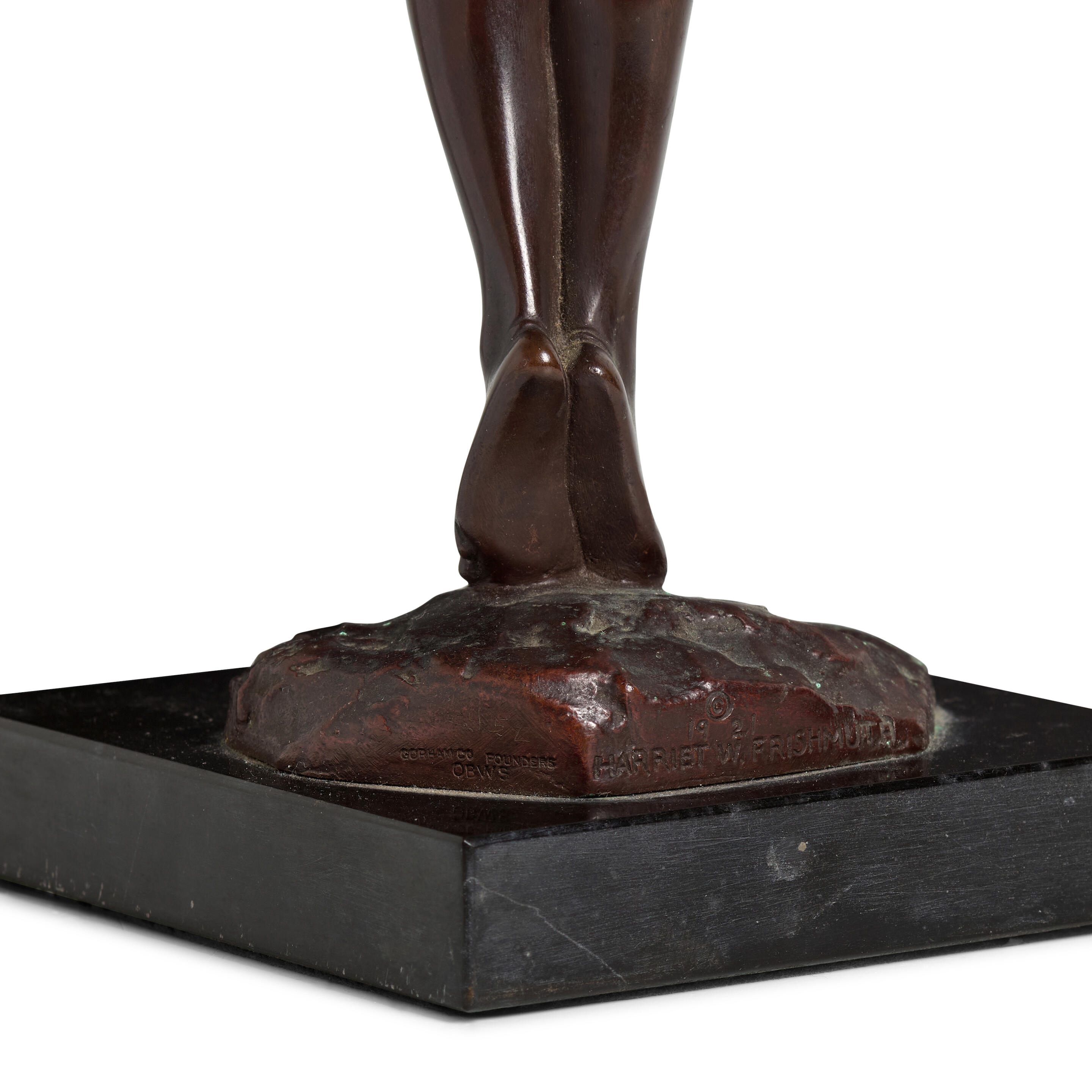 Artwork by Harriet Whitney Frishmuth, The Vine, Made of bronze with brown patina