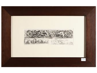 Hunting scenes taken from Ornamenti di fregi e fogliami - Stefano della Bella