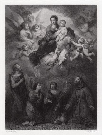 Apotheosis of the Virgin - Bartolomé Estebán‏ Murillo