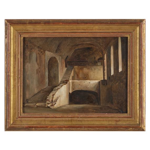 Interior with Steps by Auguste Jean Baptiste Vinchon, c. 1818