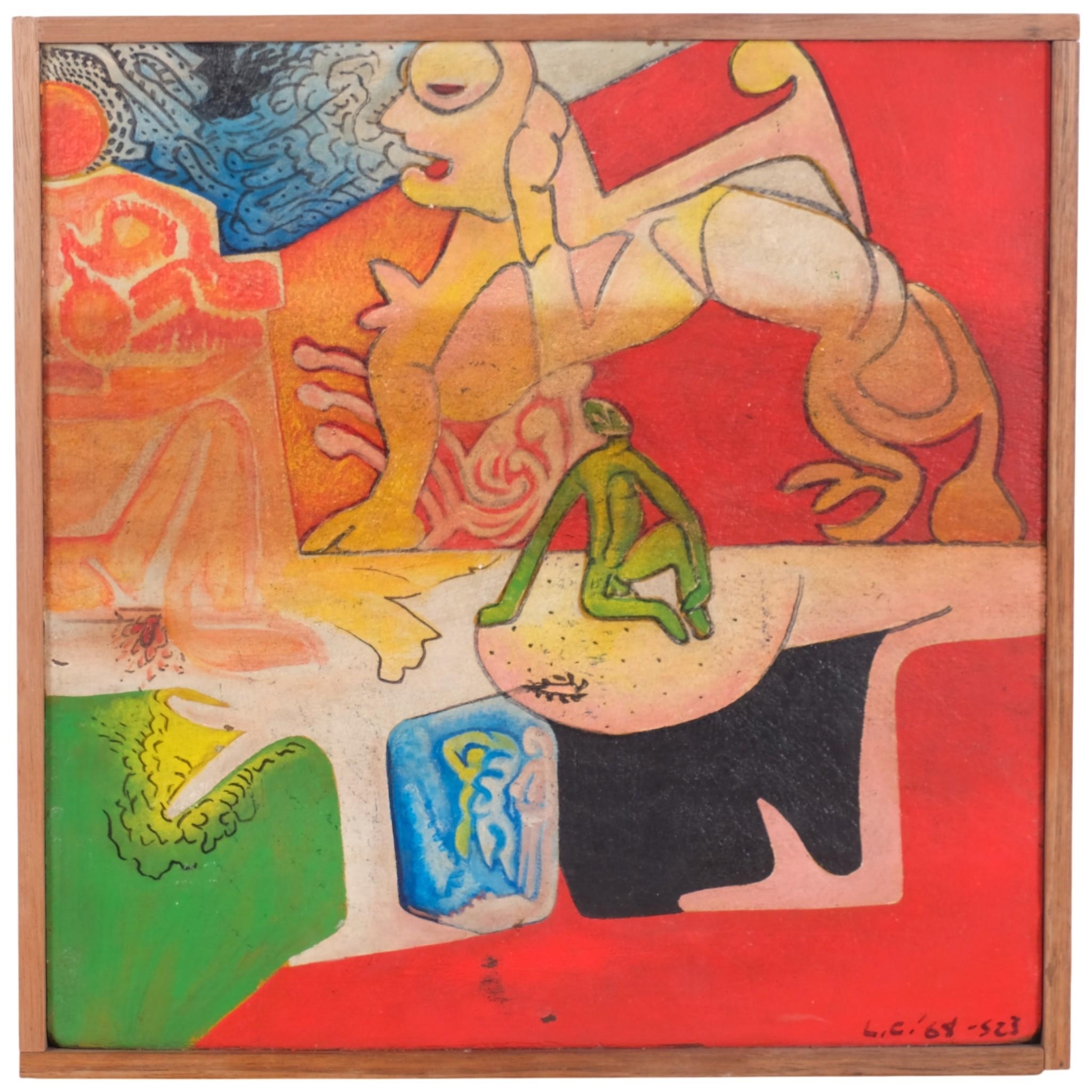 Larry Stuart Connatser | abstract study of stylised figures | MutualArt