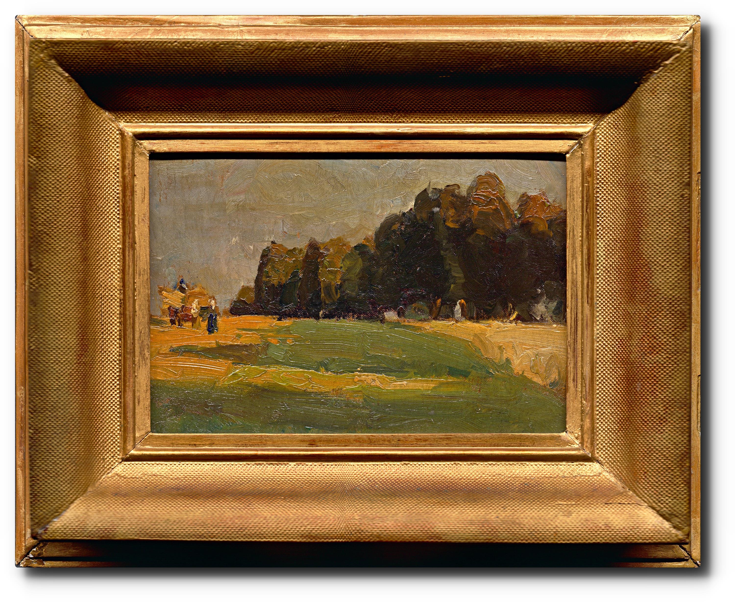 Artwork by Bernhard Buttersack, Letní krajina, Made of oil on cardboard