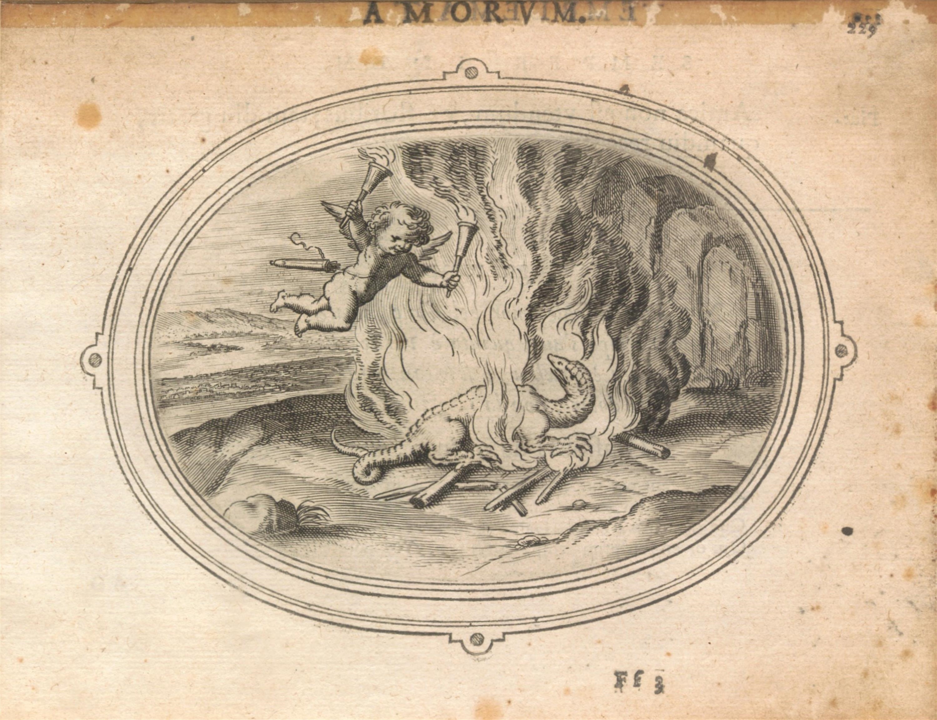Artwork by Otto van Veen, Amorum Emblata, Made of copperplate