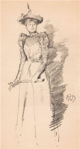 Woman w/ Parasol - James Abbott McNeill Whistler