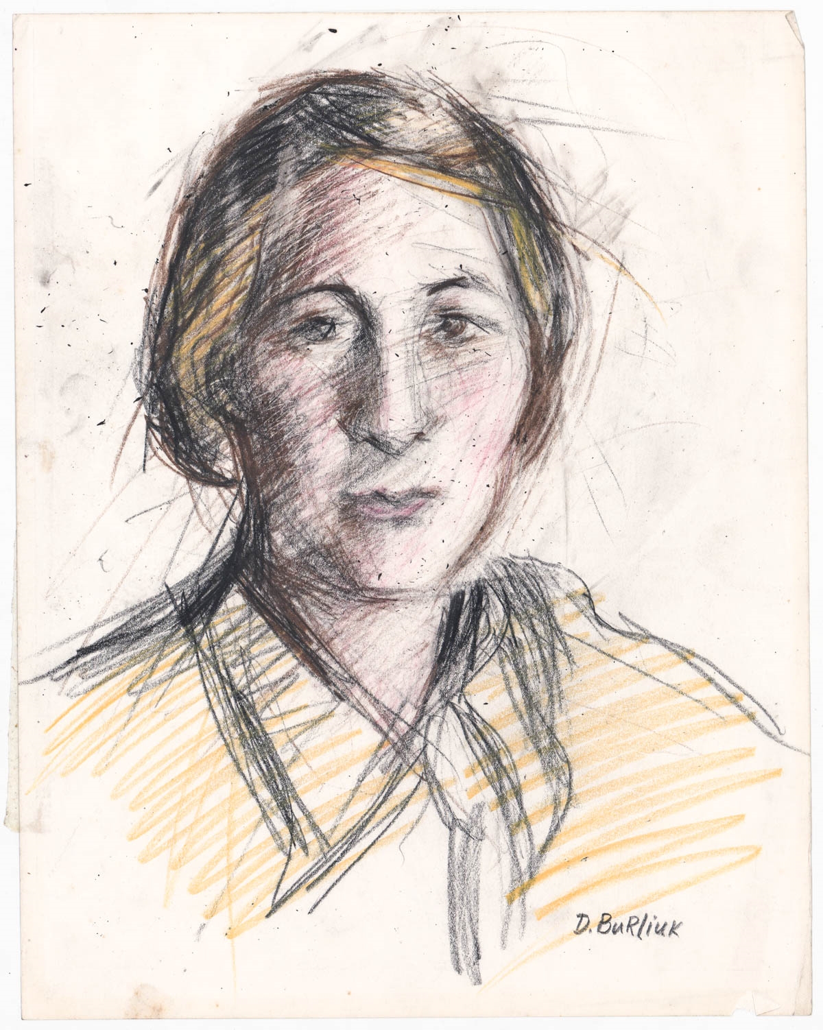 Artwork by David Burliuk, Original Portrait Drawings (4 works