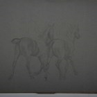 Artwork by James Albert Buchanan Jay, Three military studies of officers in uniform, Made of Pencil, Two Heightened With White And On Grey Paper, Pen And Ink